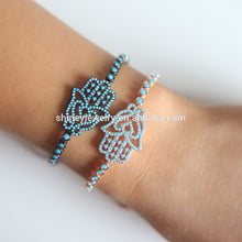 2017 Yiwu Jewelry Wholesale 2.5mm Turquoise Stone Rose Gold Black Gold Plated Fashion Luxury Tennis Turkish Hamsa Hand Bracelet - Buy Hansa Hand Bracelet,Tennis Hansa Hand Bracelet,Turkish Hansa Hand Bracelet Product on Alibaba.com