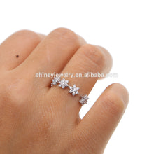 2018 Sparking Bling Daisy Flower 4 Tiny Cute Flower Girl Women 925 Sterling Silver Open Ring - Buy 925 Sterling Silver Open Ring,925 Sterling Silver Open Ring,925 Sterling Silver Open Ring Product on Alibaba.com