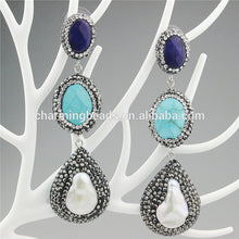 Ch-zse0408 Wholesale Pave Crystal Connector Pendant Stud Earring Handmade,Fashion Stone Jewelry Pearl Dangle Earring Hot Sale - Buy Earring Handmade,Stone Earring,Wholesale Pendant Earring Product on Alibaba.com