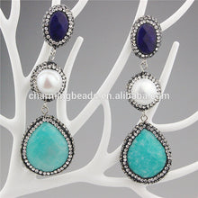 Ch-zse0408 Wholesale Pave Crystal Connector Pendant Stud Earring Handmade,Fashion Stone Jewelry Pearl Dangle Earring Hot Sale - Buy Earring Handmade,Stone Earring,Wholesale Pendant Earring Product on Alibaba.com