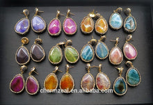 Cz-e0196 Natural Gem Stone Agate Drop Earring Earrings Stud Charmings - Buy Natural Gem Stone Earring,Stone Drop Earrings Stud,Stone Stud Earring Charming Product on Alibaba.com