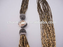 Cz-n0247 Long Glass Bead Necklace,Multi Strand Bead Necklace,Metallic Beads Necklace,Faux Pearl Necklace,Long Woman Necklace - Buy Long Glass Bead Necklace,Multi Strand Bead Necklace,Faux Pearl Necklace Product on Alibaba.com