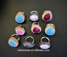 Cz-r0178 18k Gold-plated Natural Gemstone Open Ring,Cuff Open Pave Crystal Charming Ring - Buy Natural Gemstone Ring,Gol Open Cuff Ring,Crystal Charming Ring Product on Alibaba.com