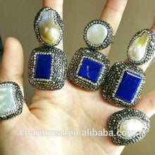 Cz-r0205 Natural Pearl Pave Crystal Ring,Crystal Druzy Quartz Ring,Turkey Finger Rings - Buy Natural Gemstone Pave Rhinestone Ring,Crystal Druzy Quartz Ring,Turkey Boho Rings Product on Alibaba.com