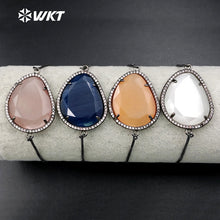 Wt-b329 Wholesale Natural Gemstone Connector Bracelets Design With Sparkly Diamond Rhinestone Beads Paved - Buy Connector Bracelets Design,Wholesale Connector Bracelets Design,Black Gun Connector Bracelets Product on Alibaba.com
