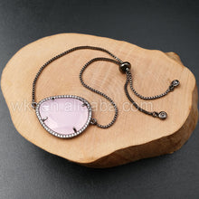 Wt-b329 Wholesale Natural Gemstone Connector Bracelets Design With Sparkly Diamond Rhinestone Beads Paved - Buy Connector Bracelets Design,Wholesale Connector Bracelets Design,Black Gun Connector Bracelets Product on Alibaba.com