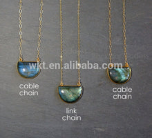 Wt-n585 Wholesale Natural Gold Plated Half Moon Labradorite Necklace,Sparkly Labradorite Pendant Necklace - Buy Labradorite Necklace,Labradorite Pendant Necklace,Crescent Moon Pendant Necklace Product on Alibaba.com