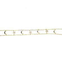 Factory Custom Micro Pave Black Stone Rose Gold Star Moon Fashion Douobe Chain Choker Cz Moon Star Jewelry Necklace Women Design - Buy Moon Star Jewelry Necklace,Moon Star Necklace Women Design,Moon Star Fashion Necklace Product on Alibaba.com
