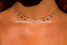 Factory Direct 2017 New Hot Selling Gold Filled Tear Drop Charm Elegant Women Choker Necklace - Buy Choker Necklace,Women Choker Necklace,Elegant Women Choker Necklace Product on Alibaba.com