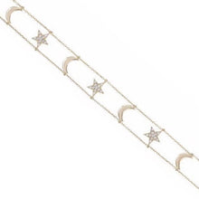 Moon Star Charm Delicate Double Chain Choker Pave Clear Cz Sparking Elegant Fashion Women Christmas Gold Moon Star Necklace - Buy Moon Star Necklace,Gold Moon Star Necklace,Christmas Gold Moon Star Necklace Product on Alibaba.com